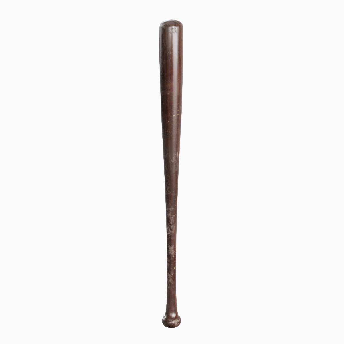 Baseball Bat 02  Low-poly 3D model_3