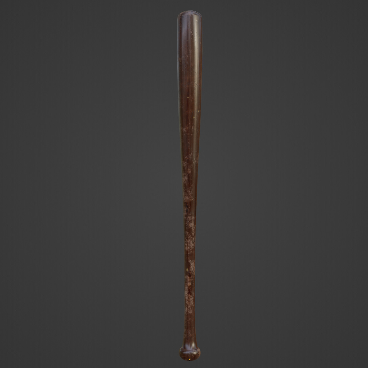 Baseball Bat 02  Low-poly 3D model_4