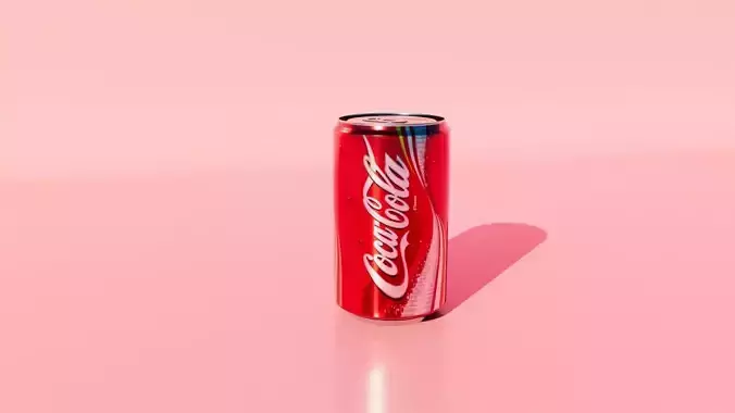 Coca Cola Soda Can High Quality 3D Model PBR