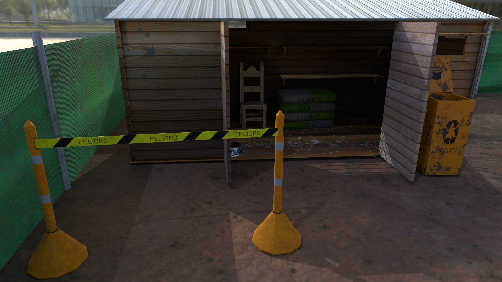 tool house deposit  Low-poly 3D model_4