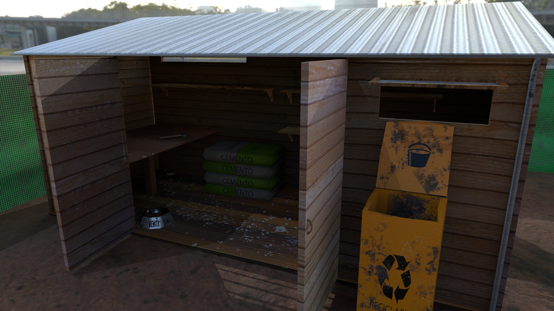 tool house deposit  Low-poly 3D model_2
