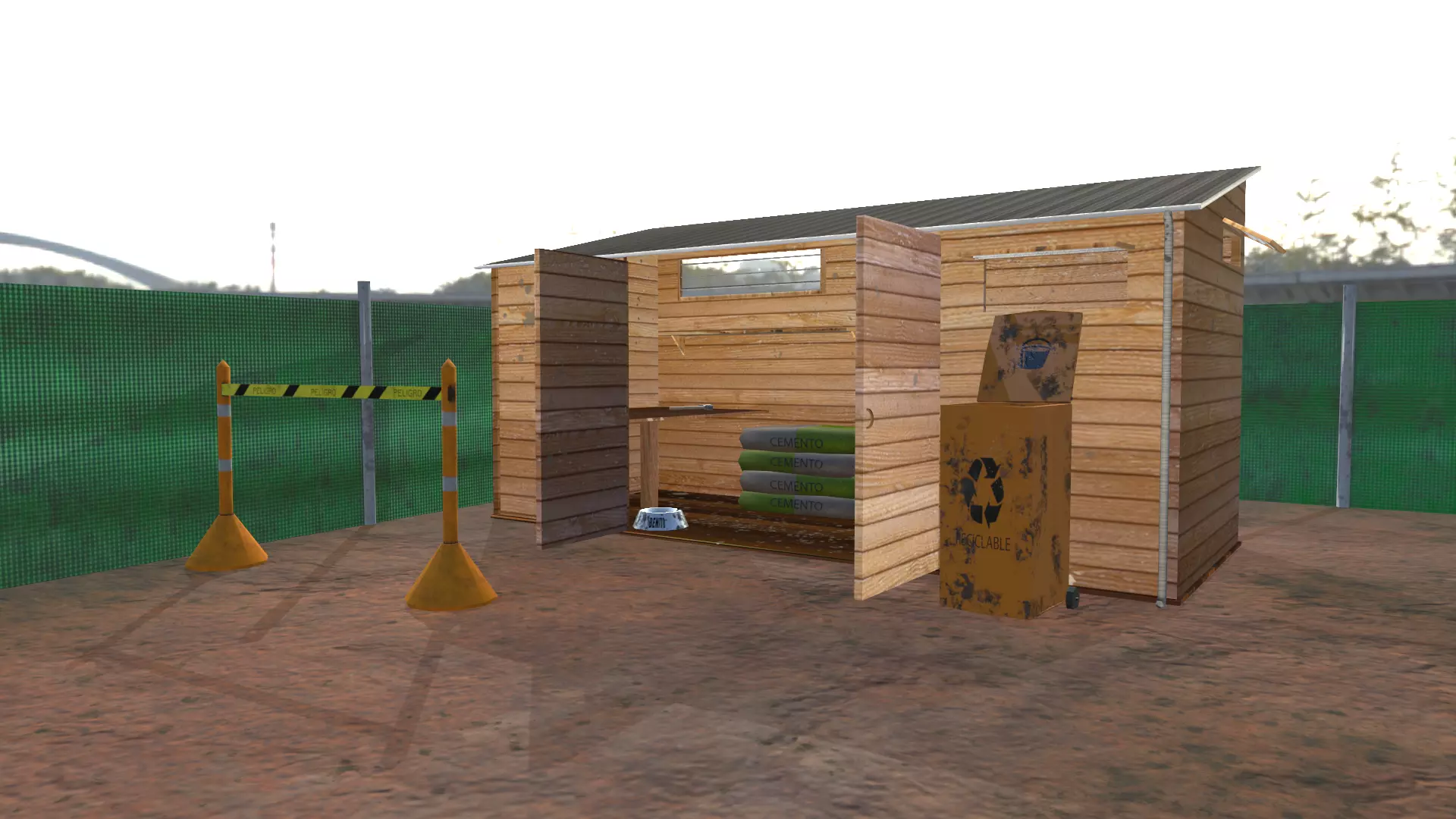 tool house deposit  Low-poly 3D model_0