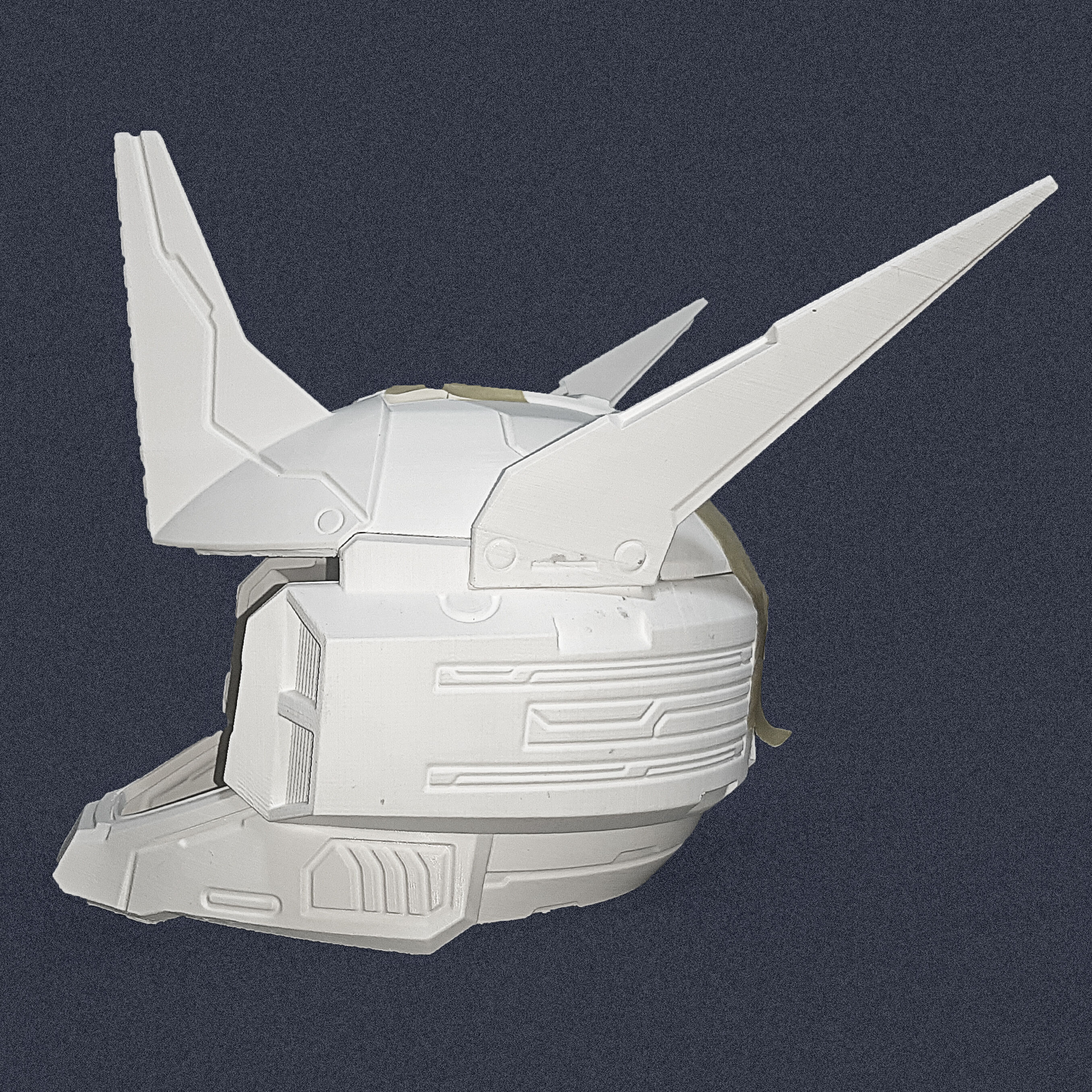 Destiny 2  Male  Mechanized  Protector  Helmet - 3D Print Files 3D print model_7