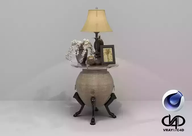 Vase and Lamp - C4D - Vray6