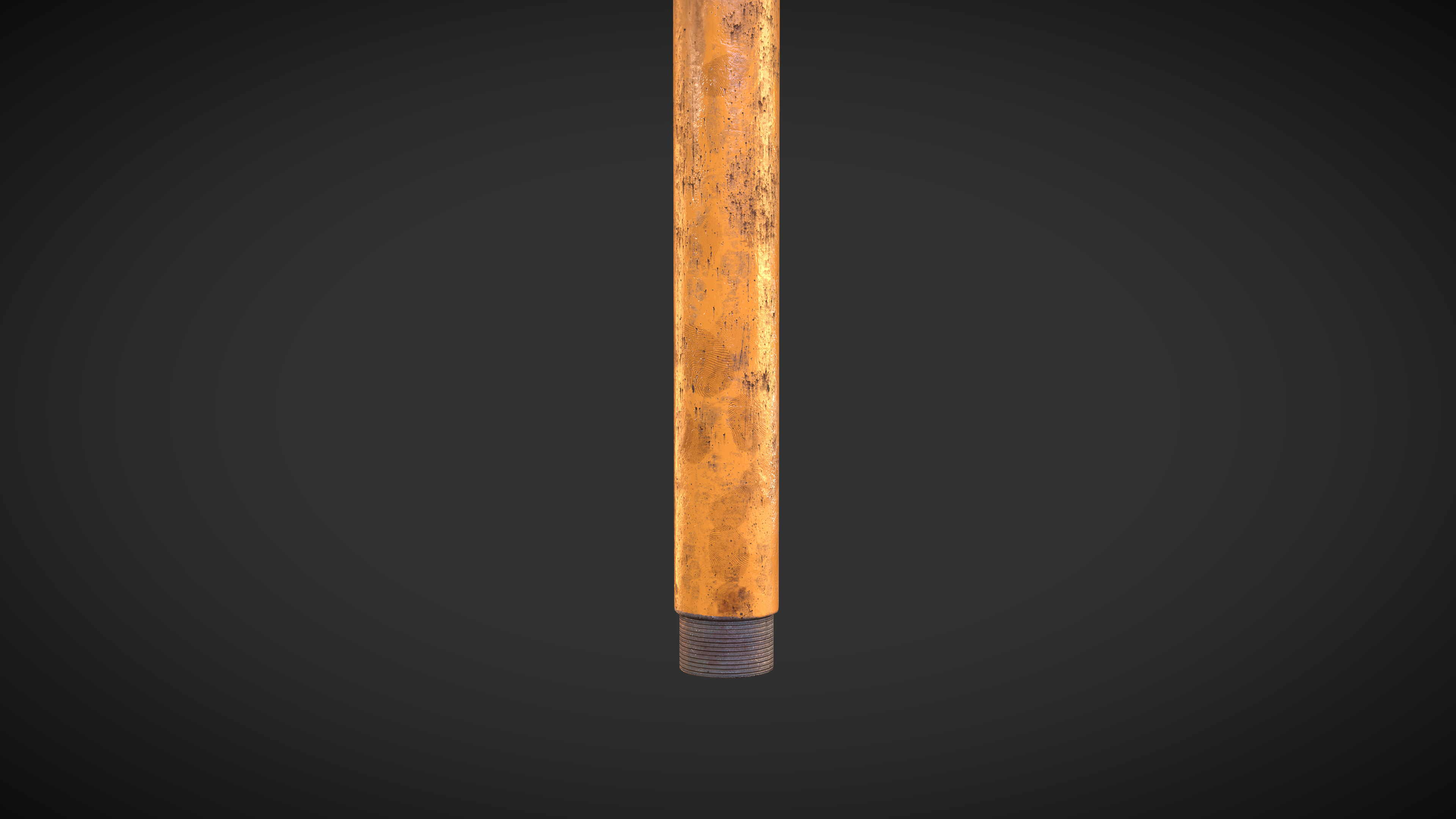 Iron Pipe Melee Low-poly 3D model_2