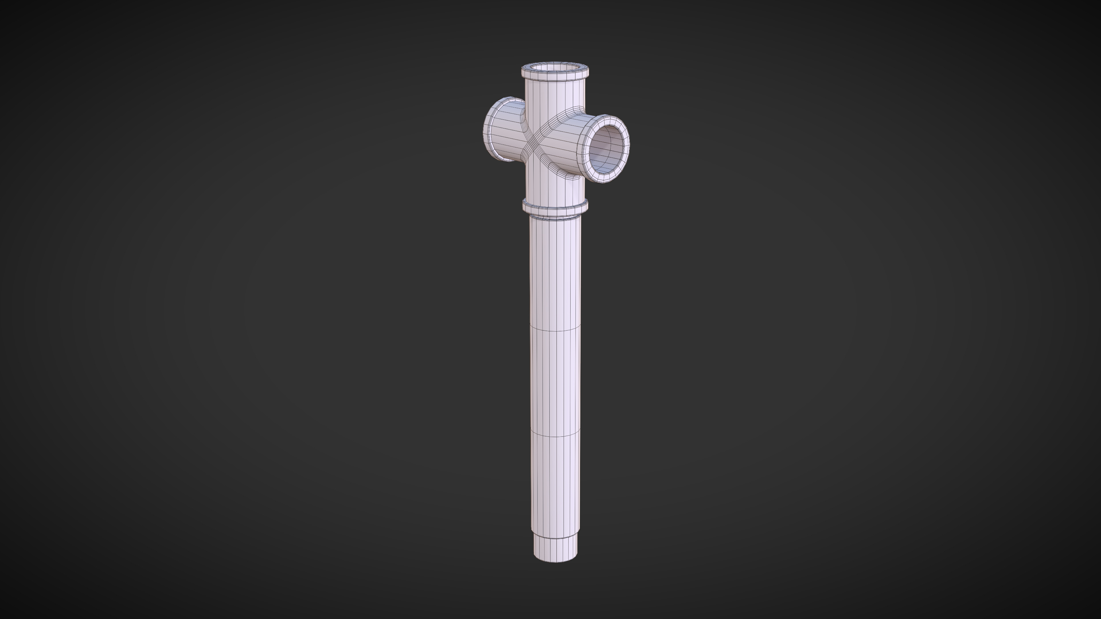 Iron Pipe Melee Low-poly 3D model_5