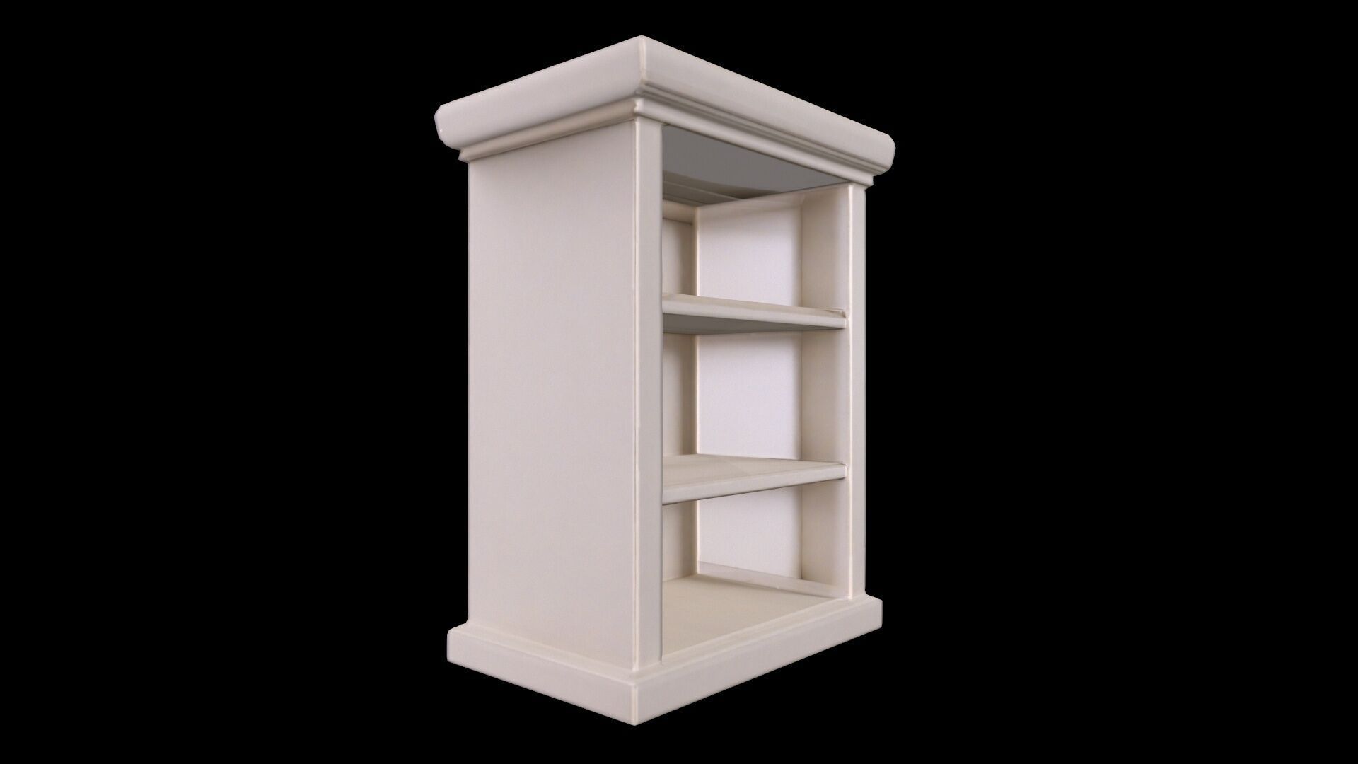 3d Render Books On Bookshelves 3D model_3