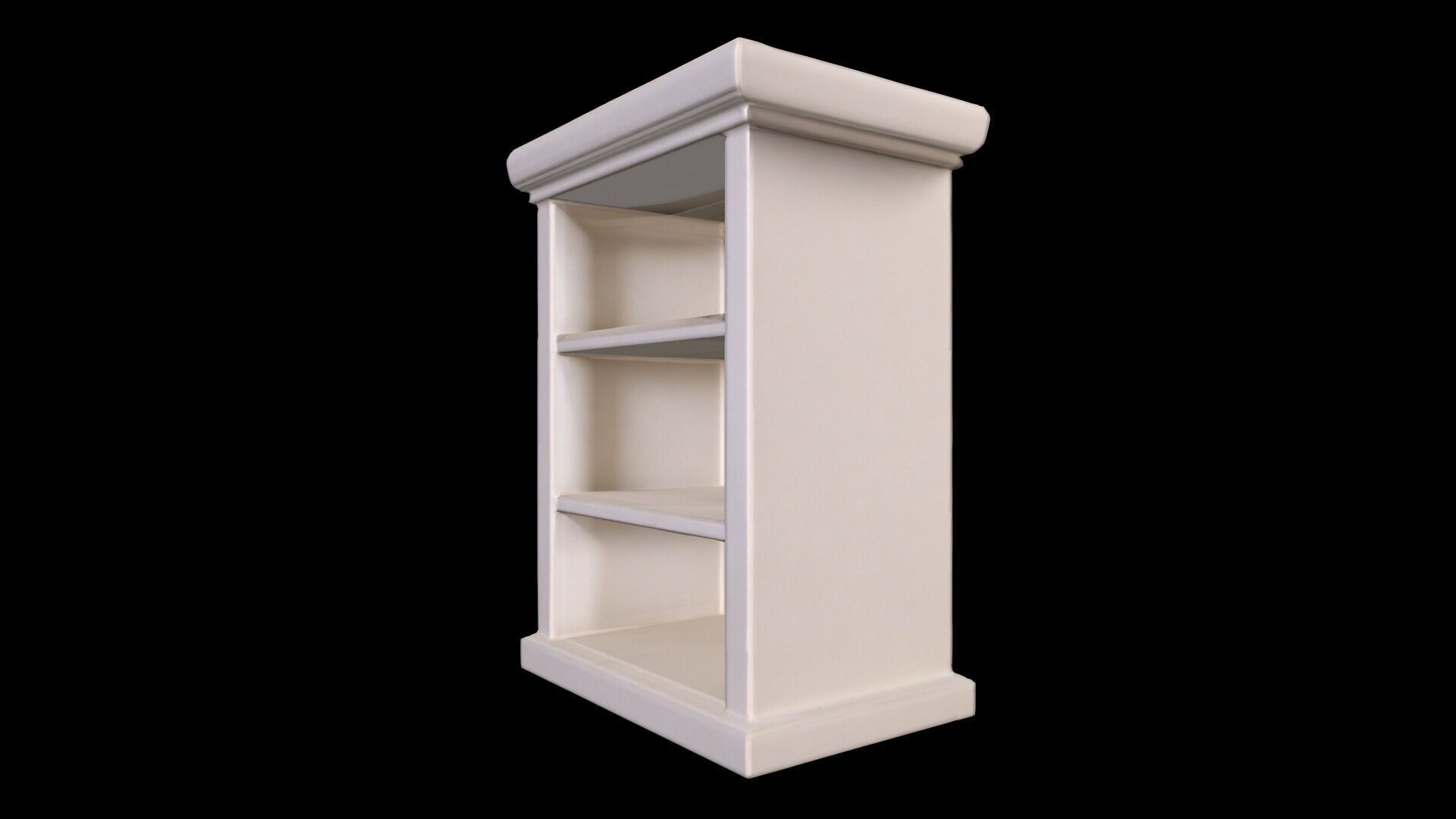 3d Render Books On Bookshelves 3D model_5