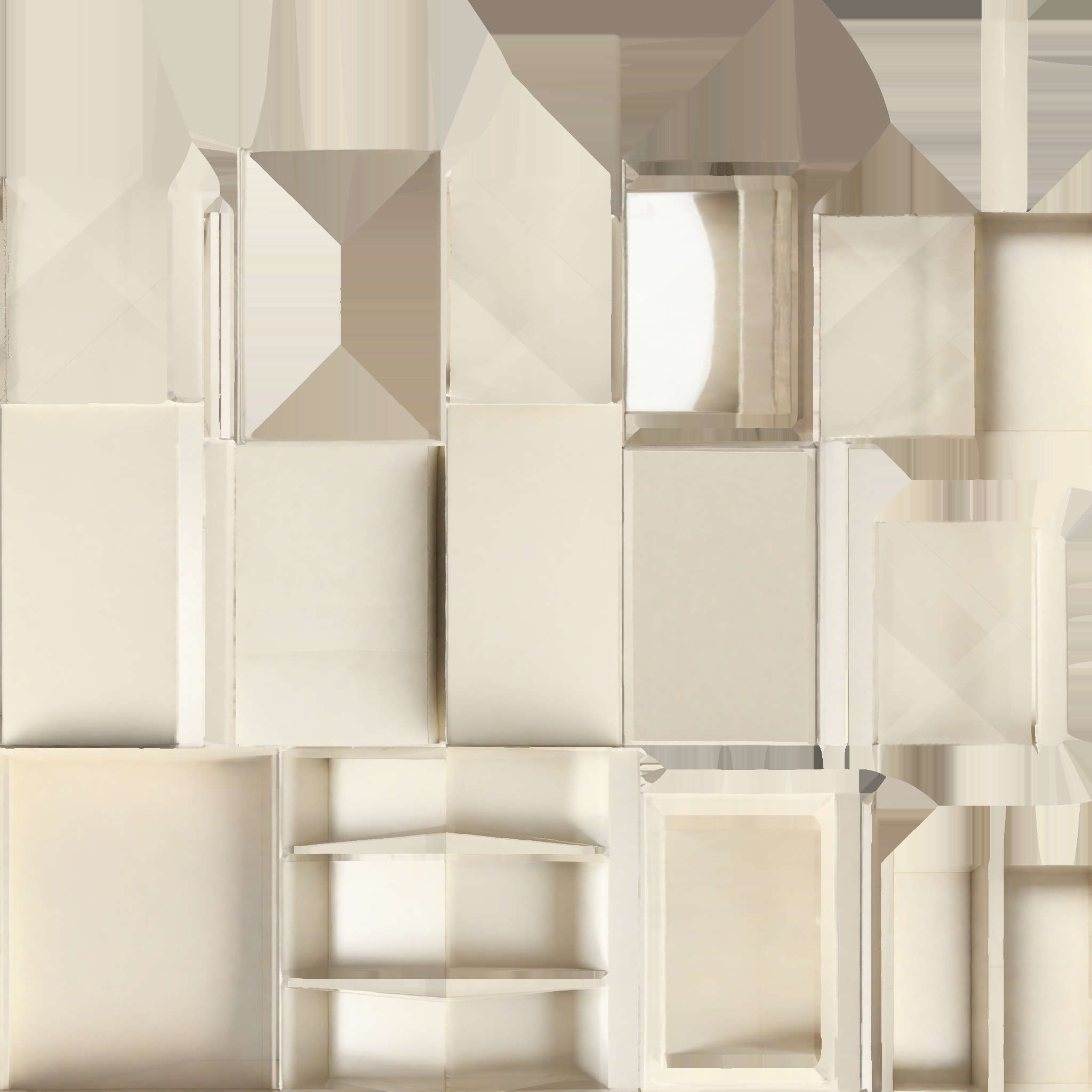 3d Render Books On Bookshelves 3D model_8