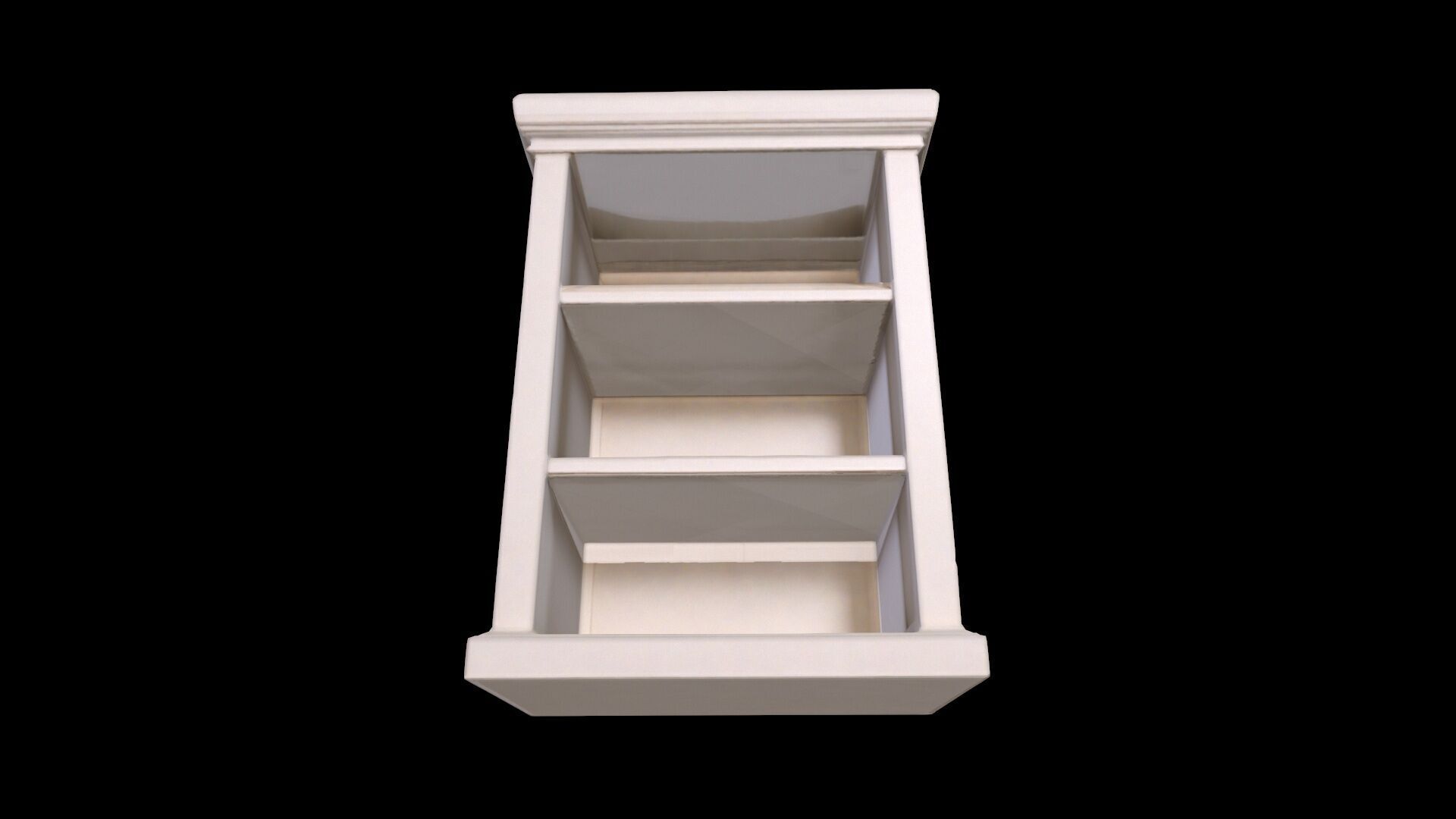 3d Render Books On Bookshelves 3D model_2