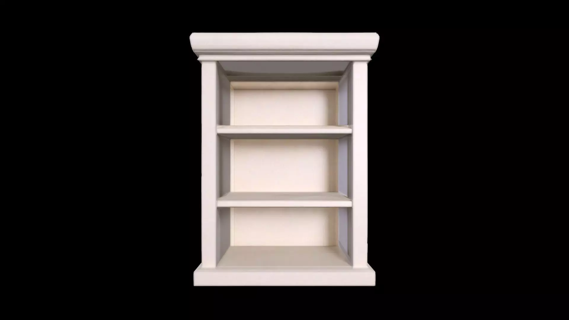 3d Render Books On Bookshelves 3D model_0