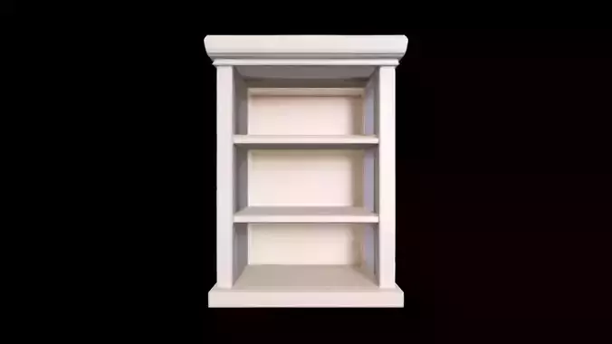 3d Render Books On Bookshelves