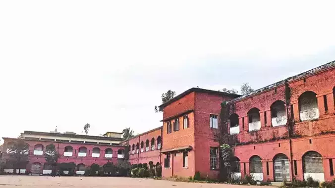 historical red brick school building