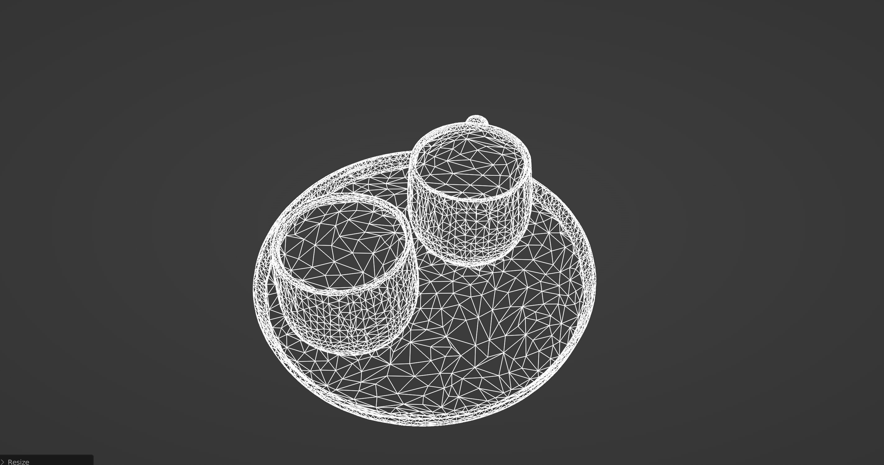 Minimalist Coffee Cup Set with Tray 3D model_9