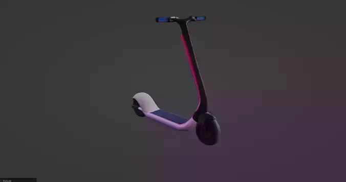 Futuristic Electric Scooter 3D Model   3D model