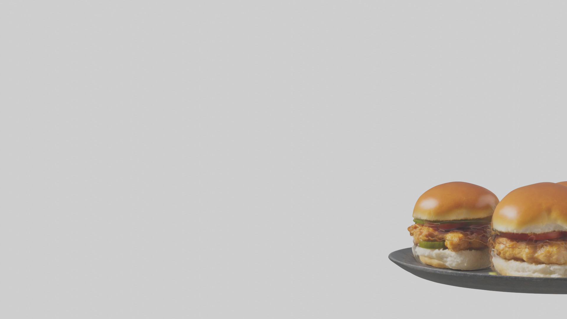 Chicken sliders model Low-poly 3D model_21