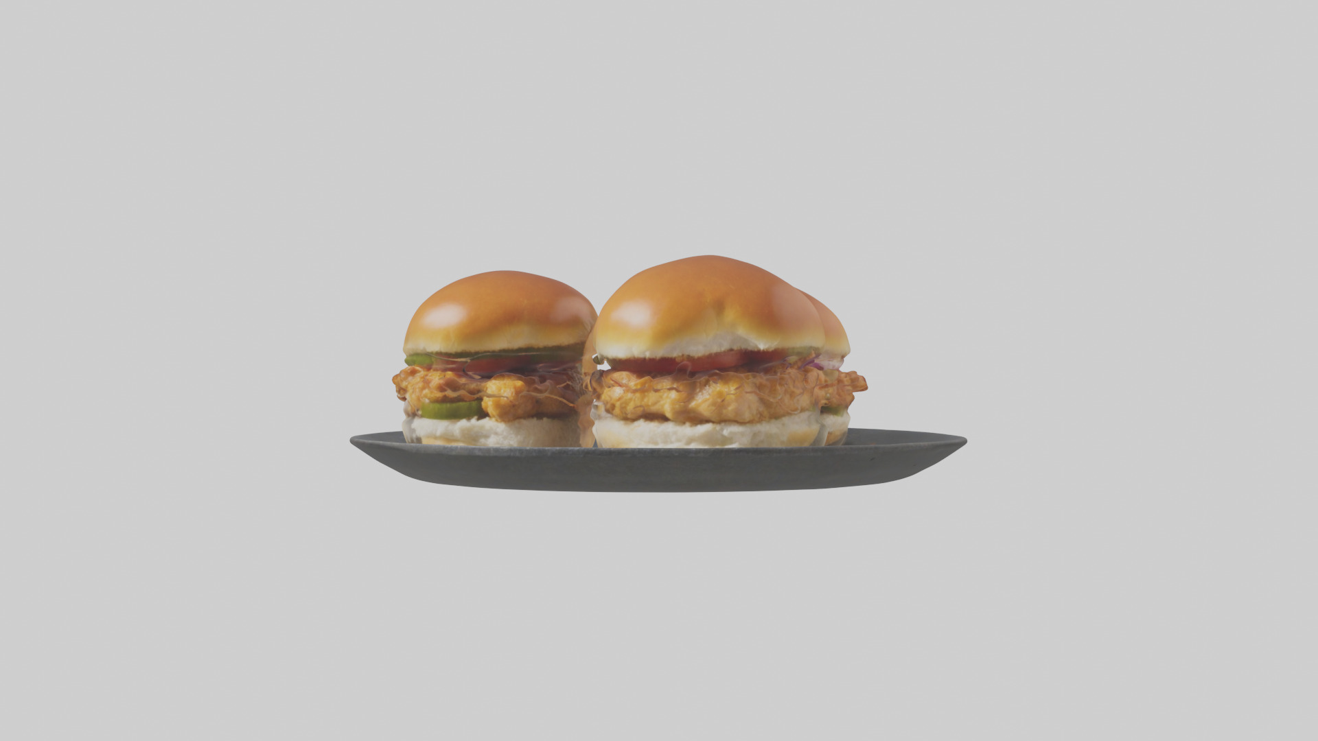 Chicken sliders model Low-poly 3D model_19