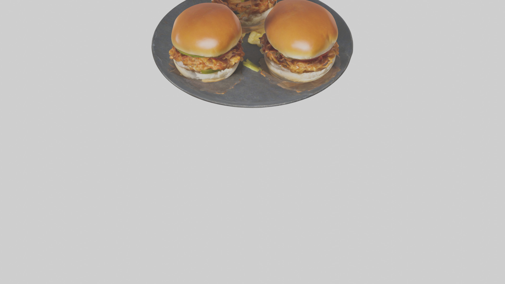 Chicken sliders model Low-poly 3D model_6
