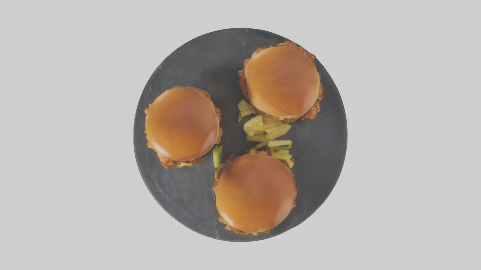 Chicken sliders model Low-poly 3D model_24