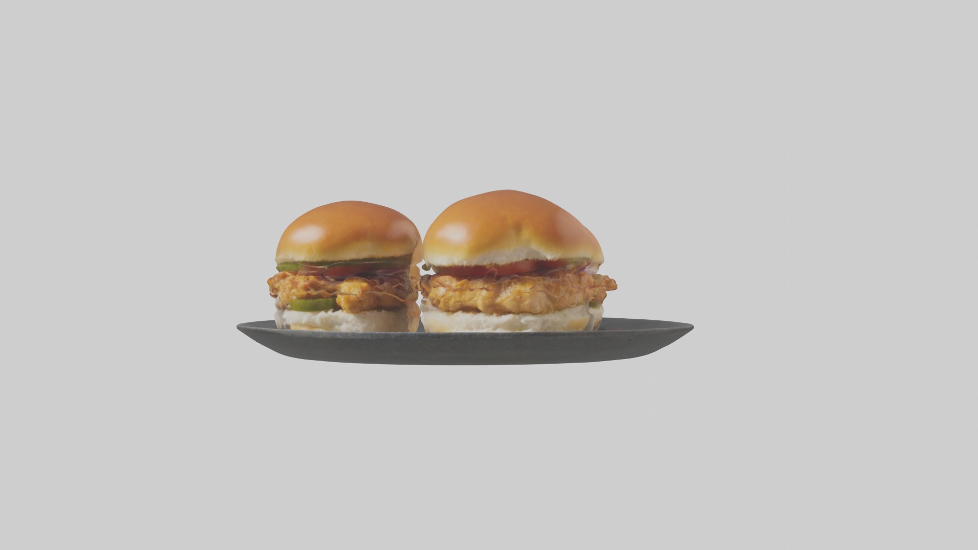 Chicken sliders model Low-poly 3D model_17