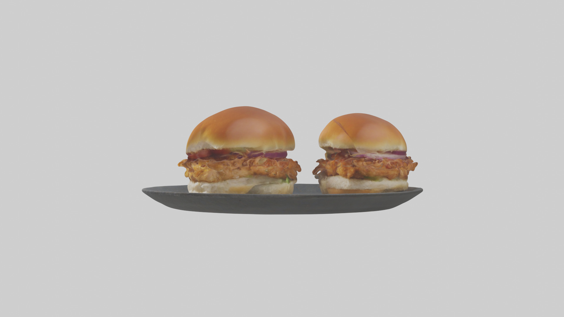 Chicken sliders model Low-poly 3D model_11