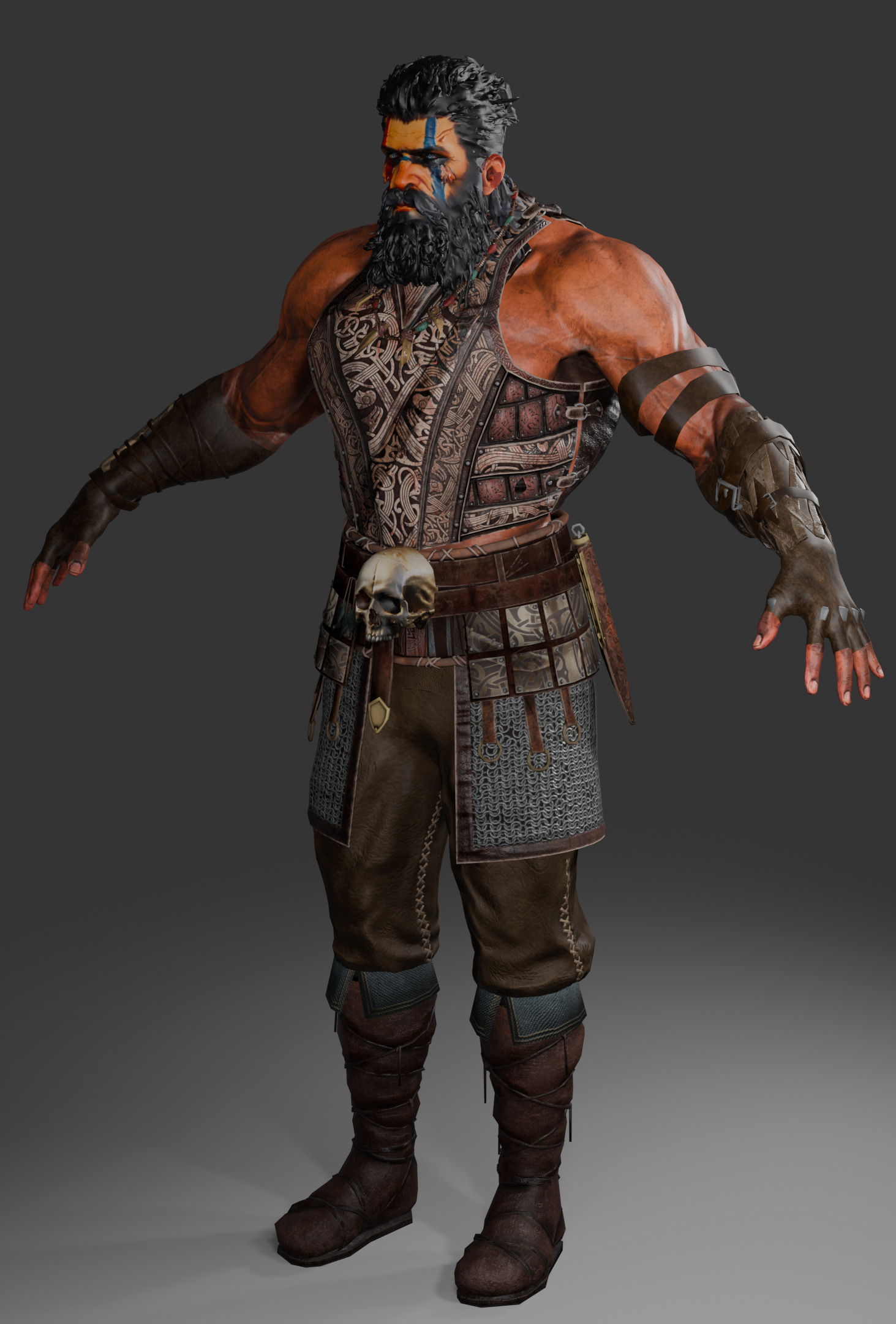 Viking character  3D model_1