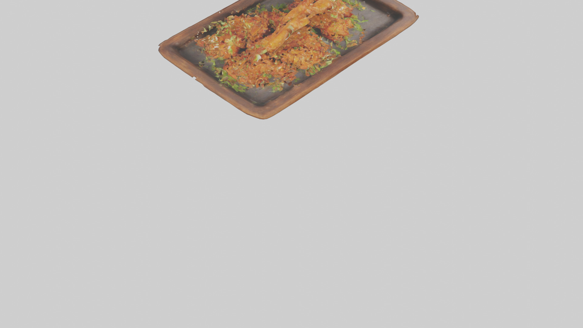 Chicken wings model Low-poly 3D model_11