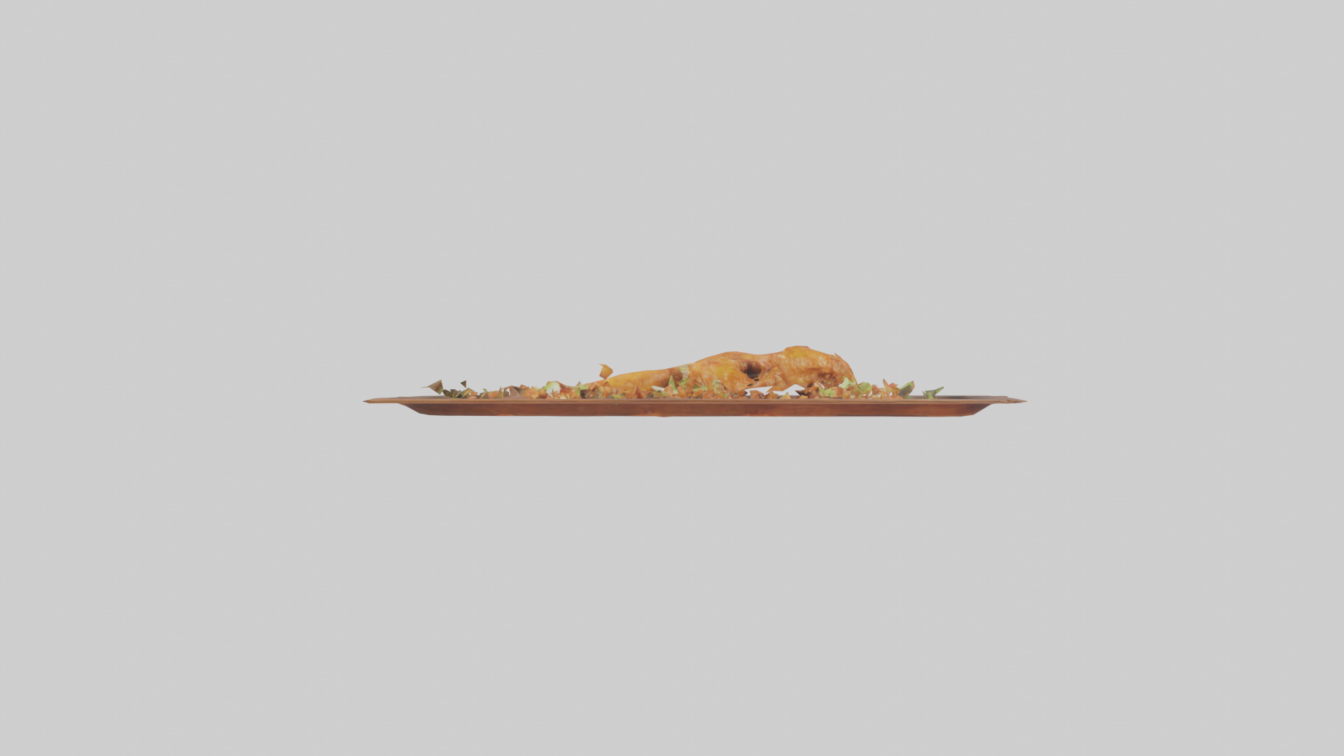 Chicken wings model Low-poly 3D model_17