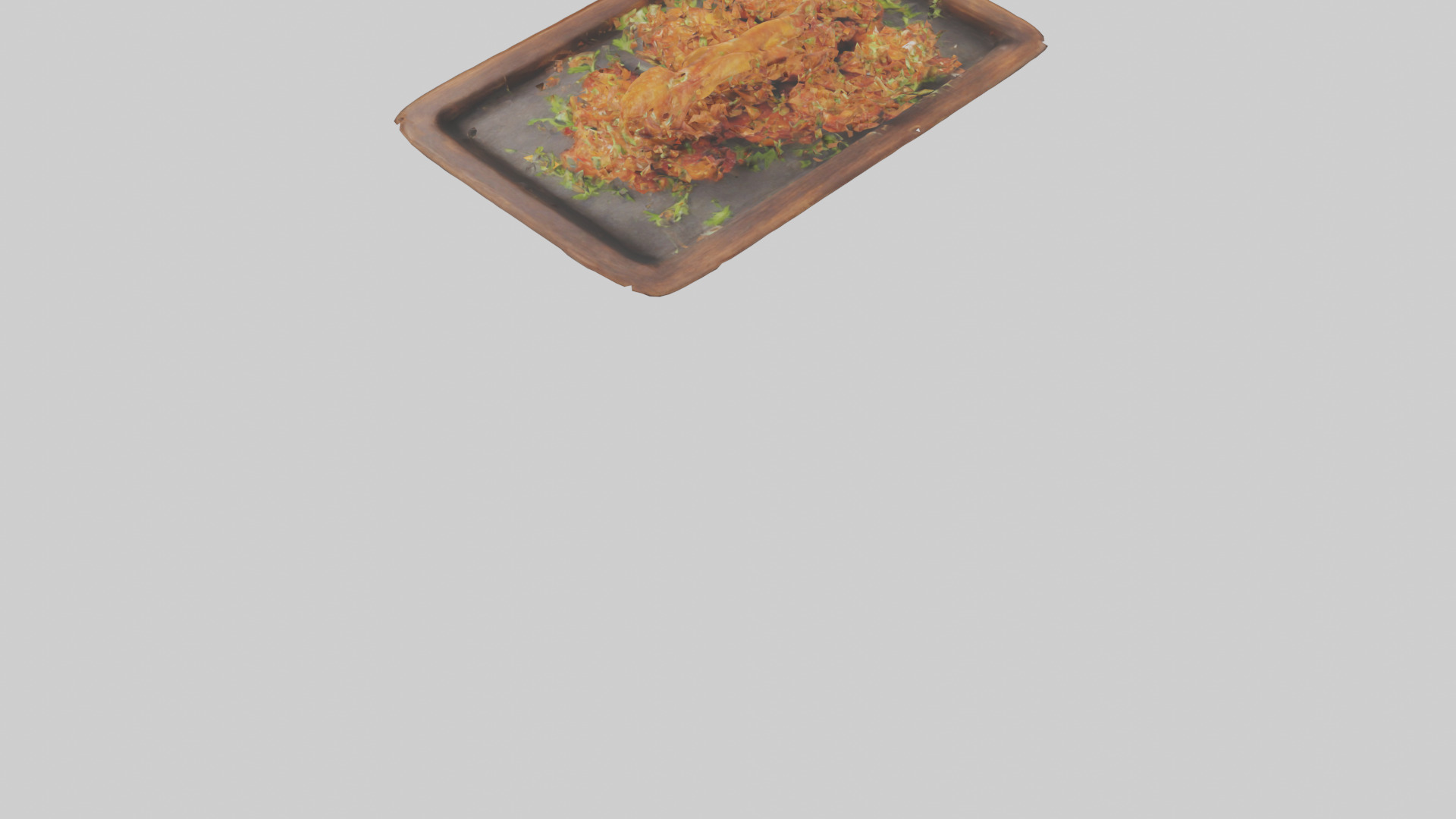 Chicken wings model Low-poly 3D model_8