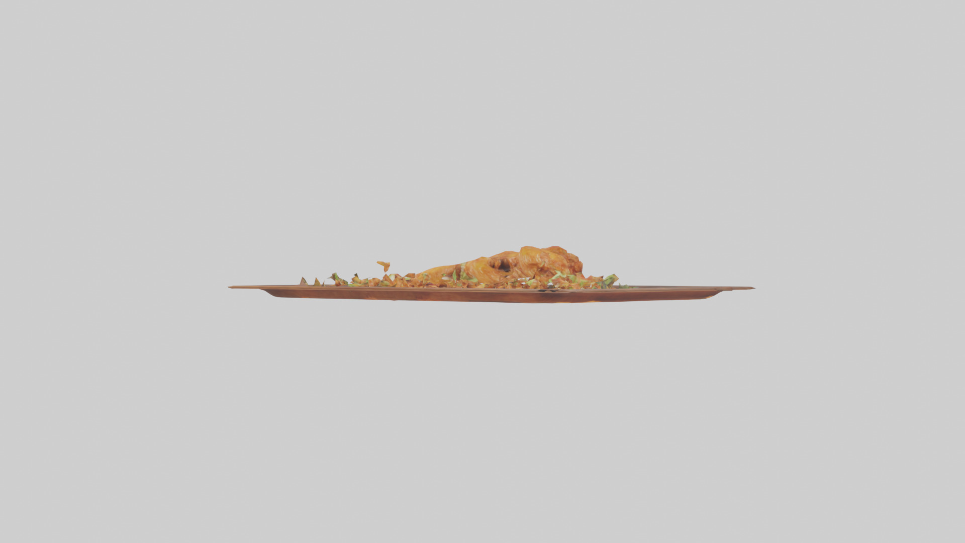 Chicken wings model Low-poly 3D model_16