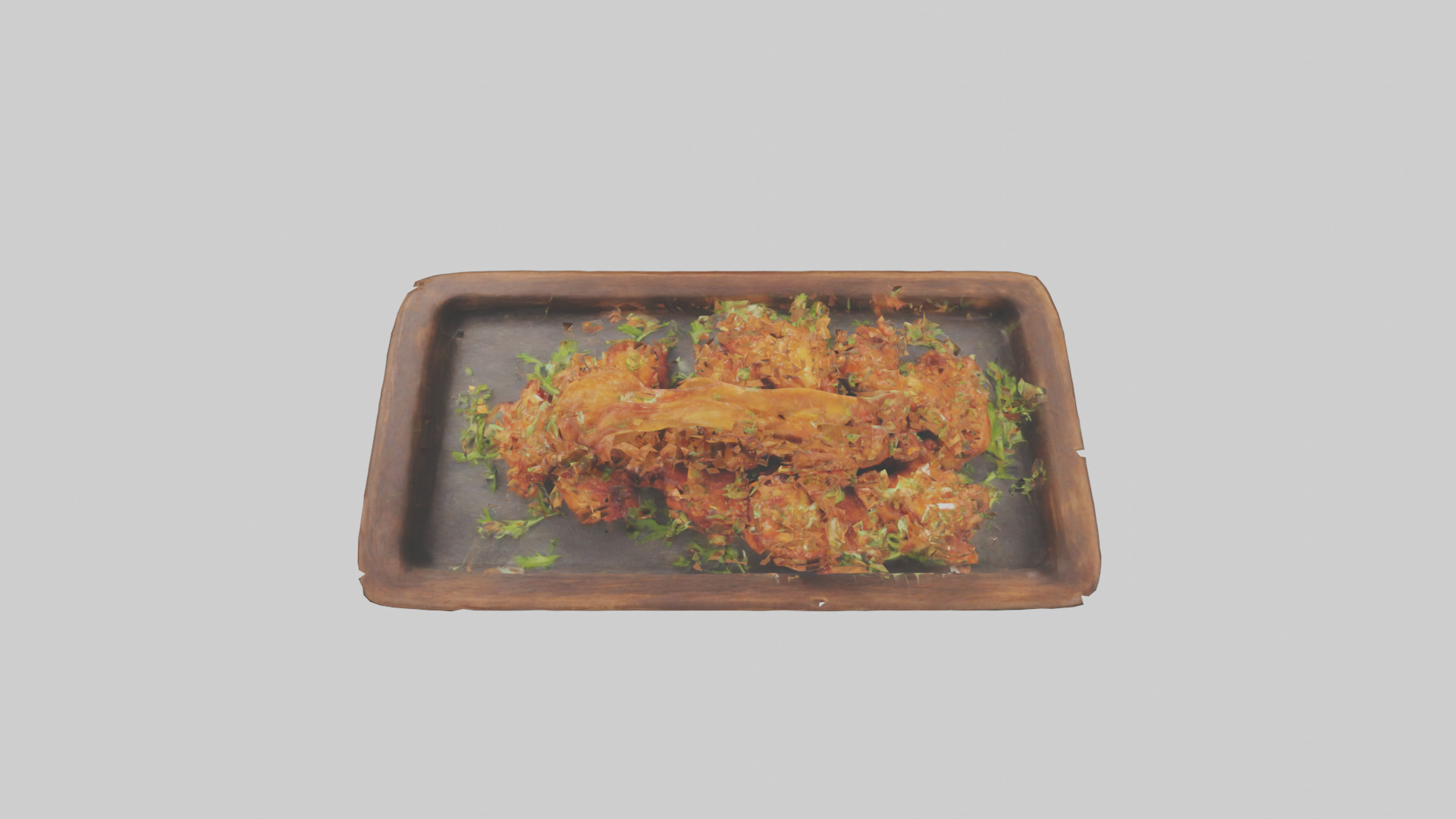 Chicken wings model Low-poly 3D model_26