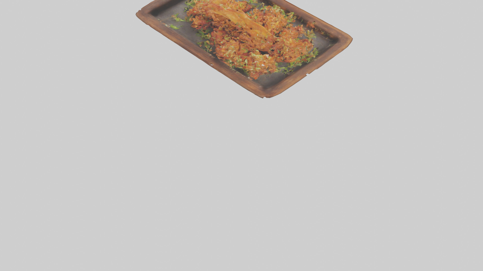 Chicken wings model Low-poly 3D model_9