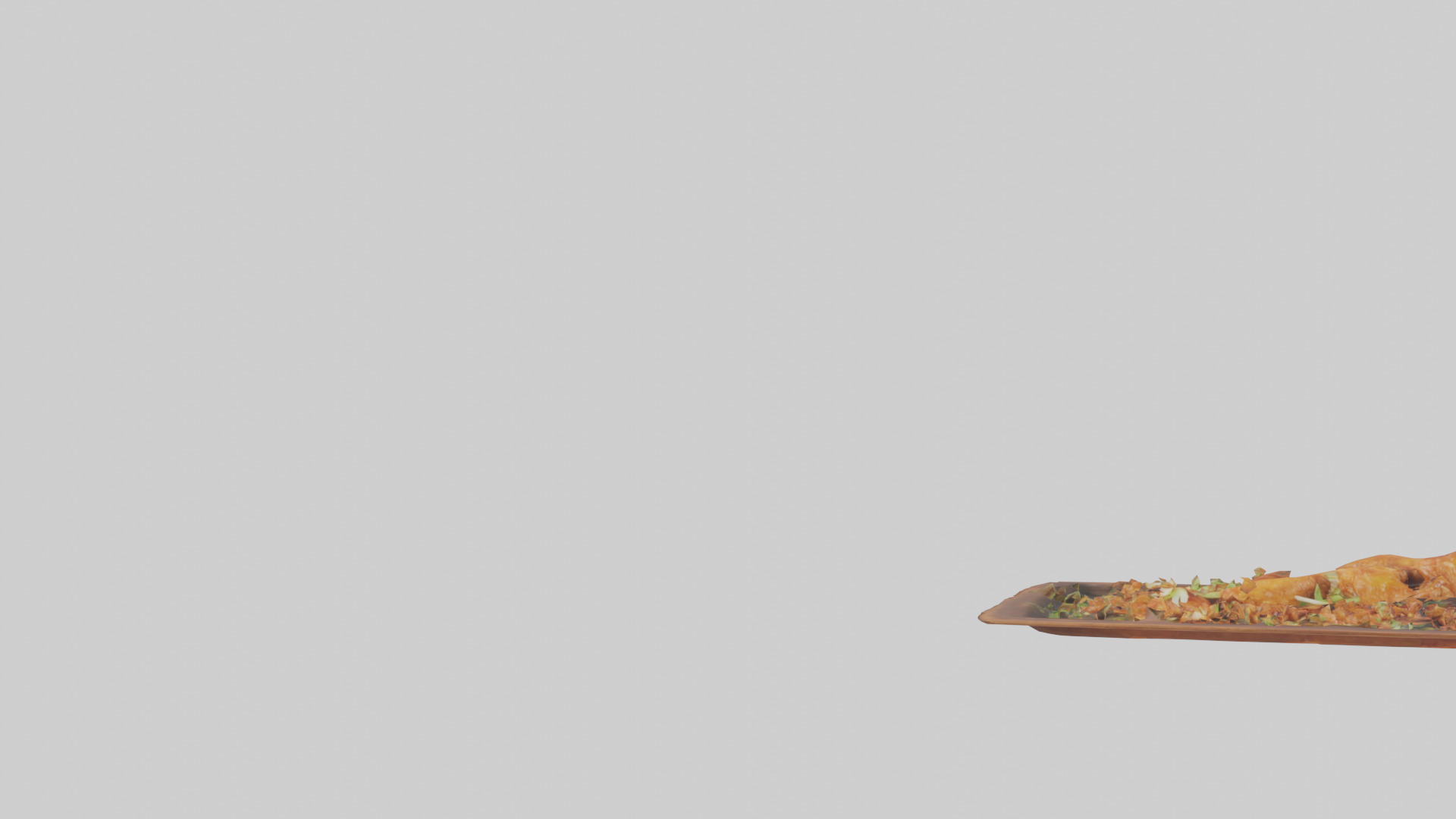 Chicken wings model Low-poly 3D model_2