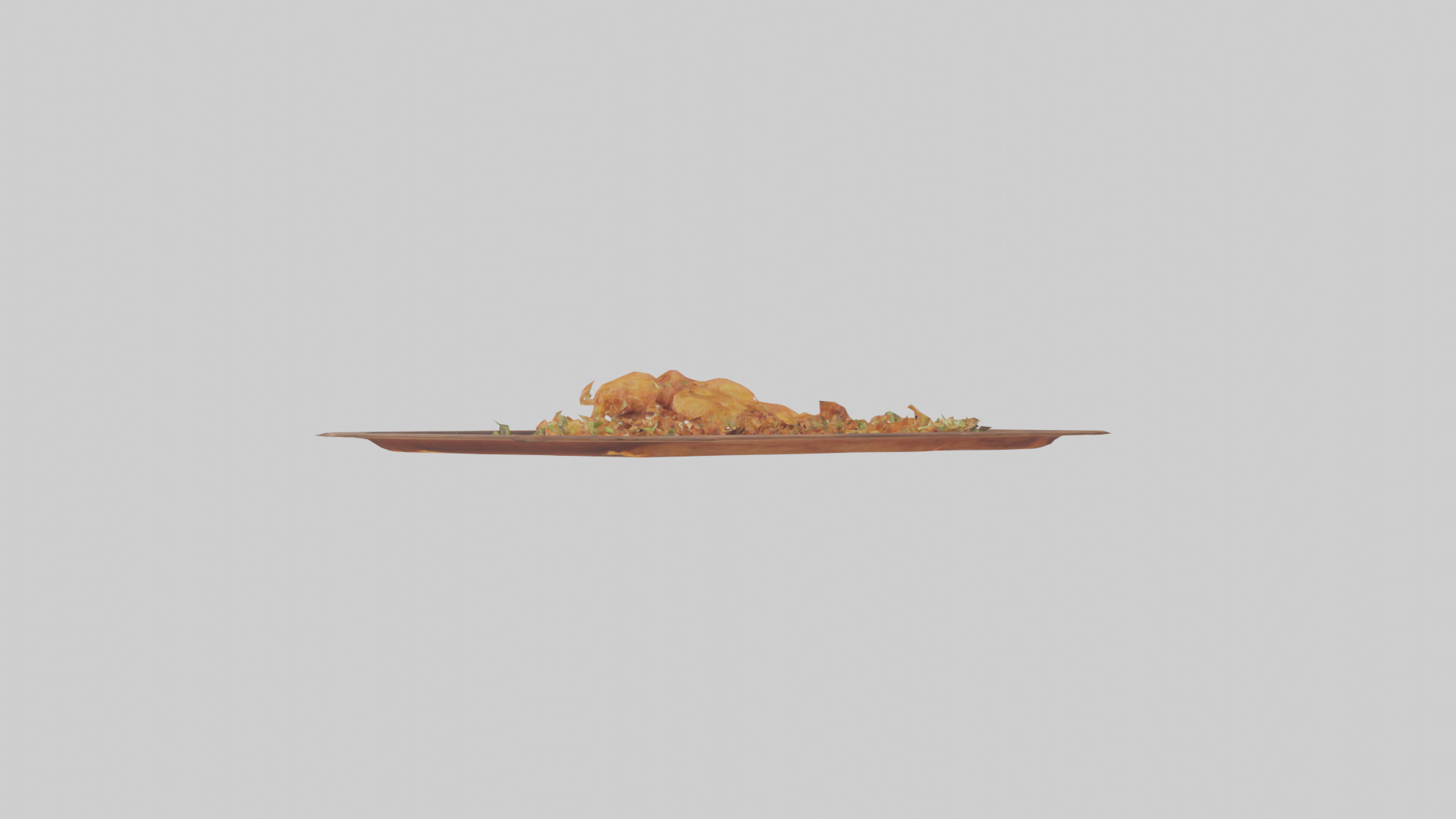 Chicken wings model Low-poly 3D model_6