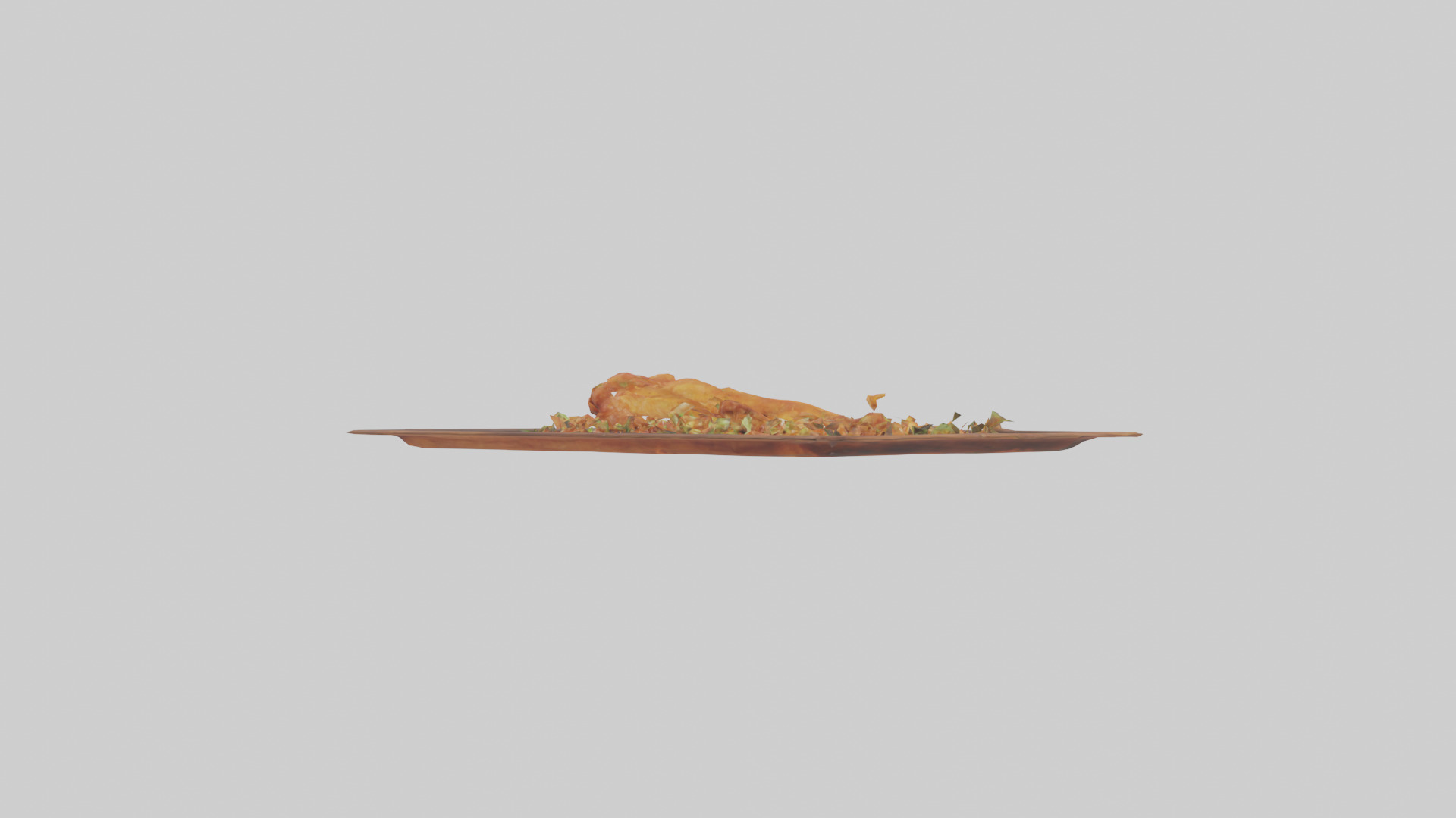 Chicken wings model Low-poly 3D model_7