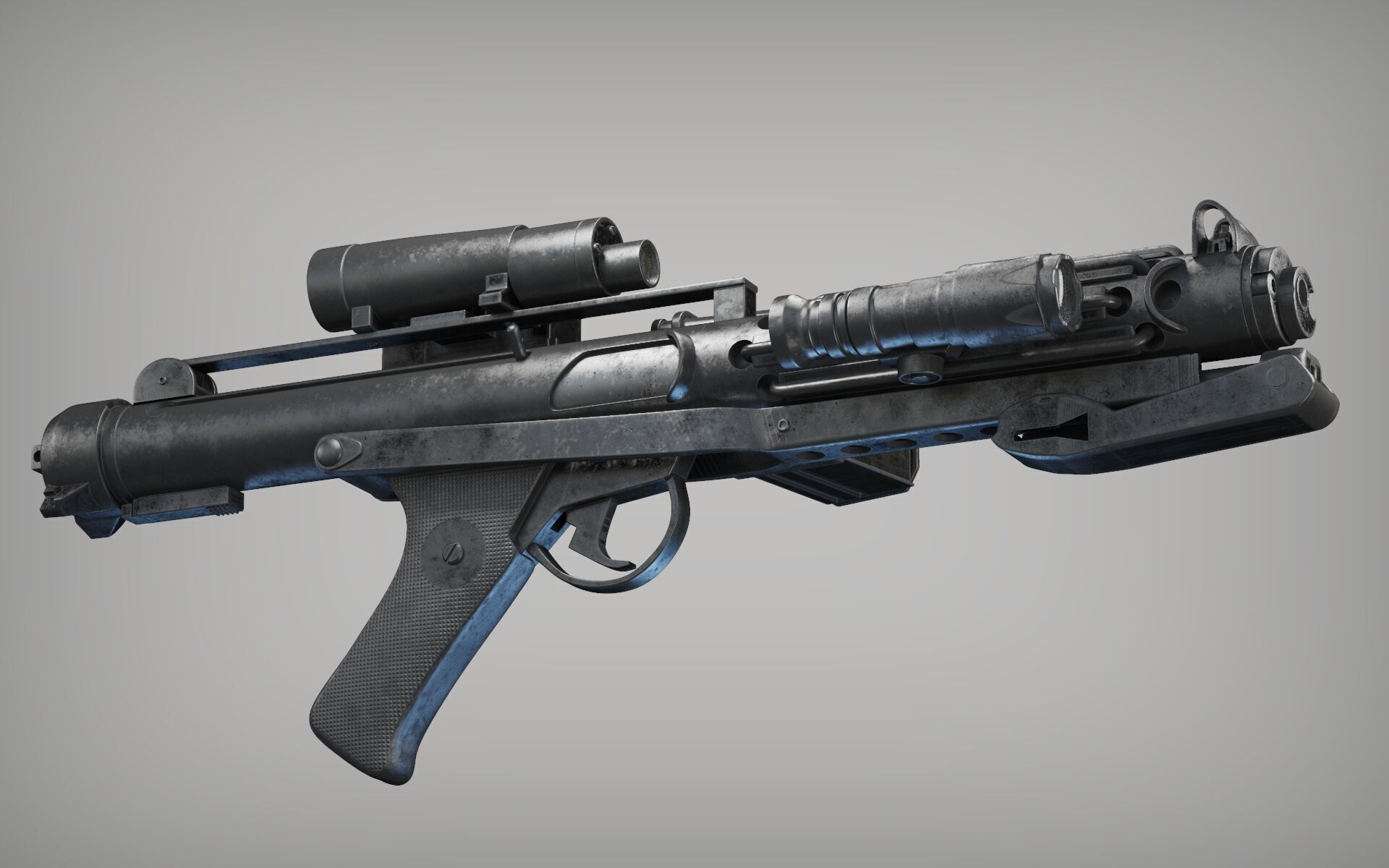 STORMTROOPER armor from Rogue One plus E11 BLASTER 3D print model_5