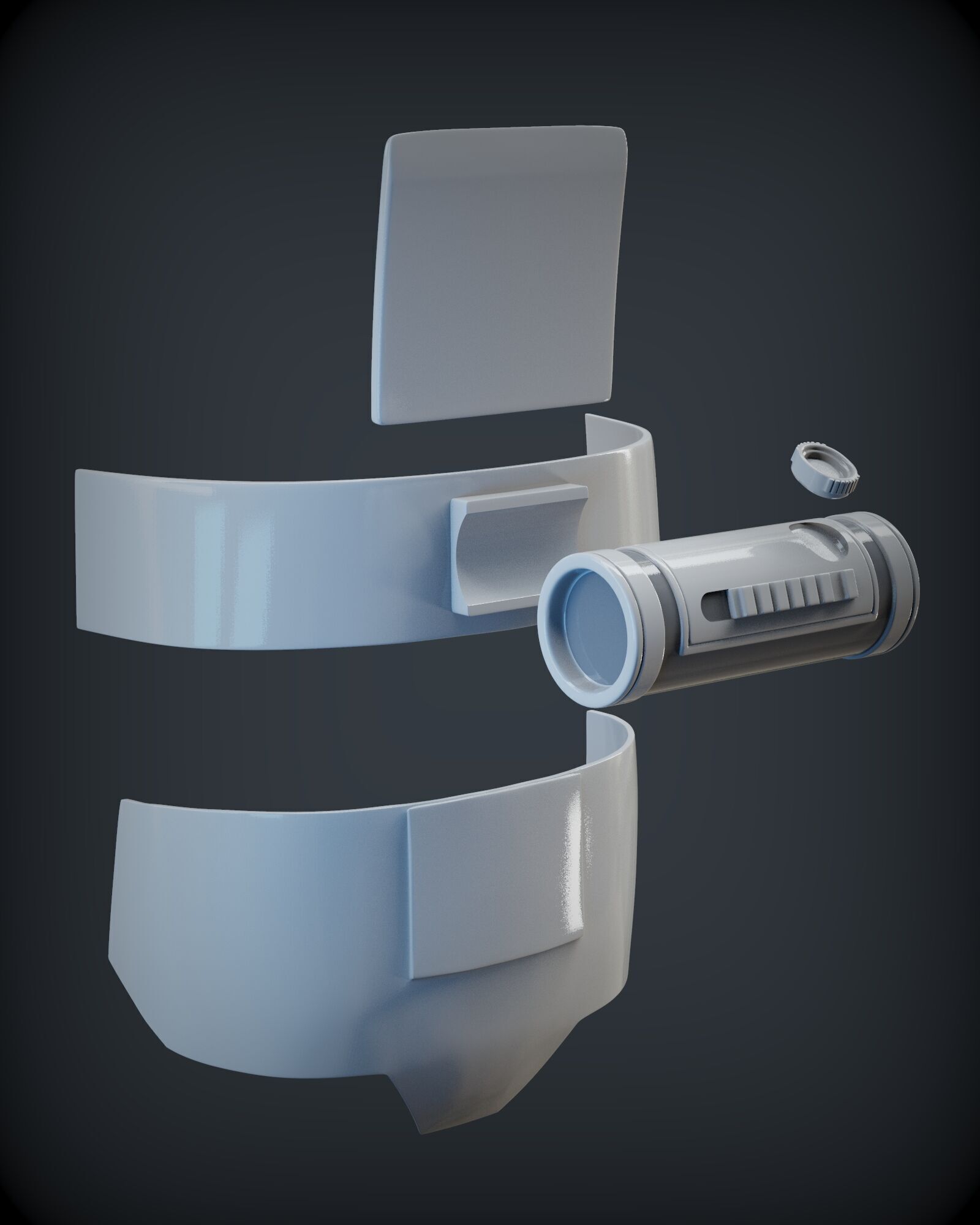 STORMTROOPER armor from Rogue One plus E11 BLASTER 3D print model_22