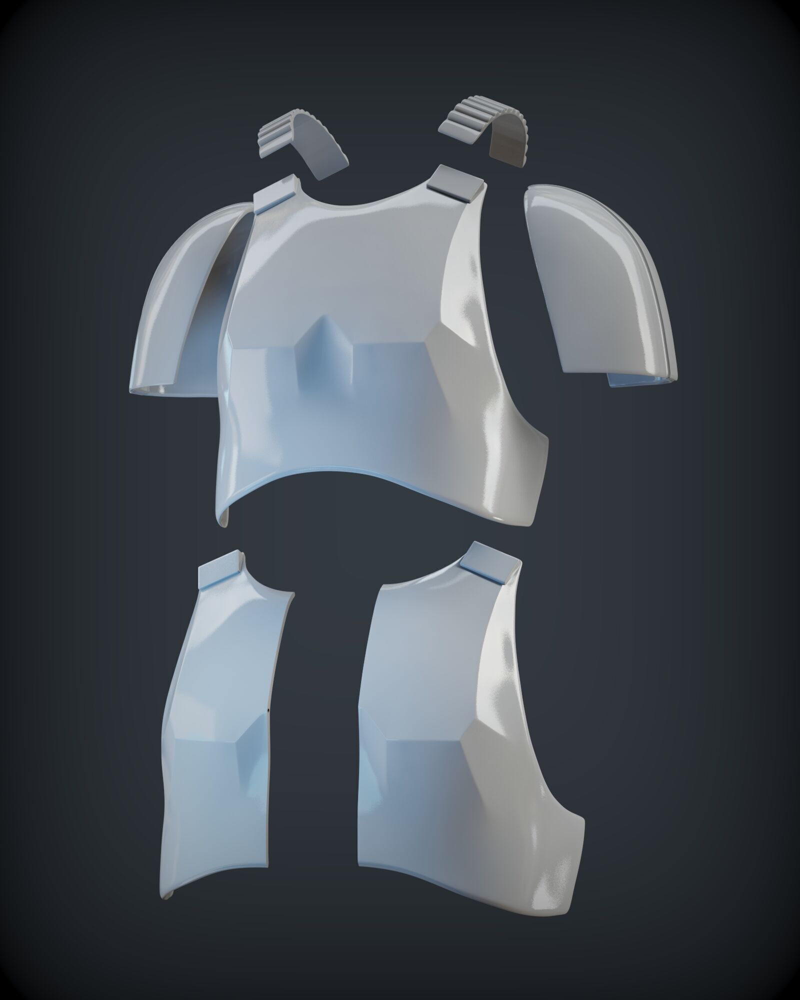 STORMTROOPER armor from Rogue One plus E11 BLASTER 3D print model_12