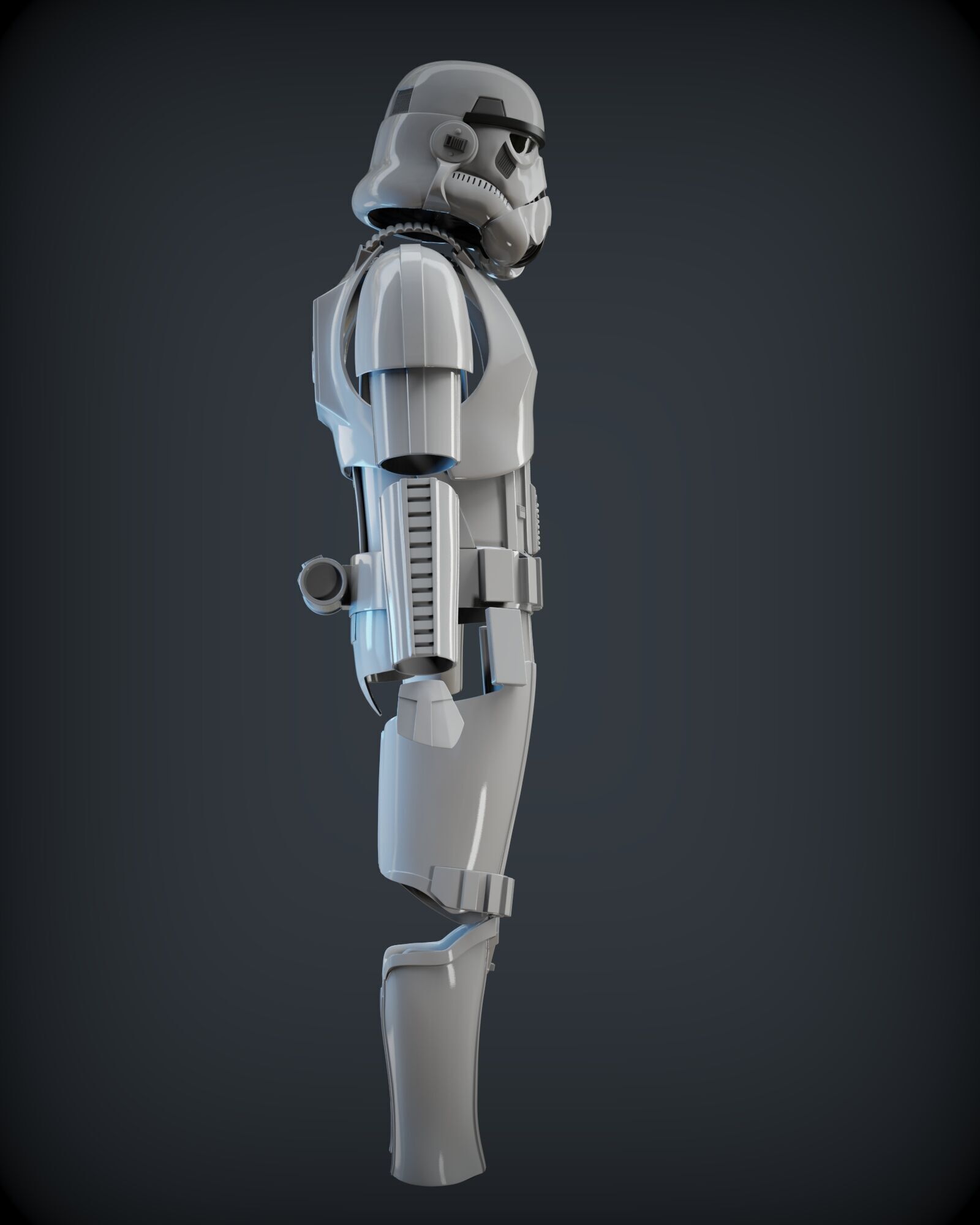 STORMTROOPER armor from Rogue One plus E11 BLASTER 3D print model_9