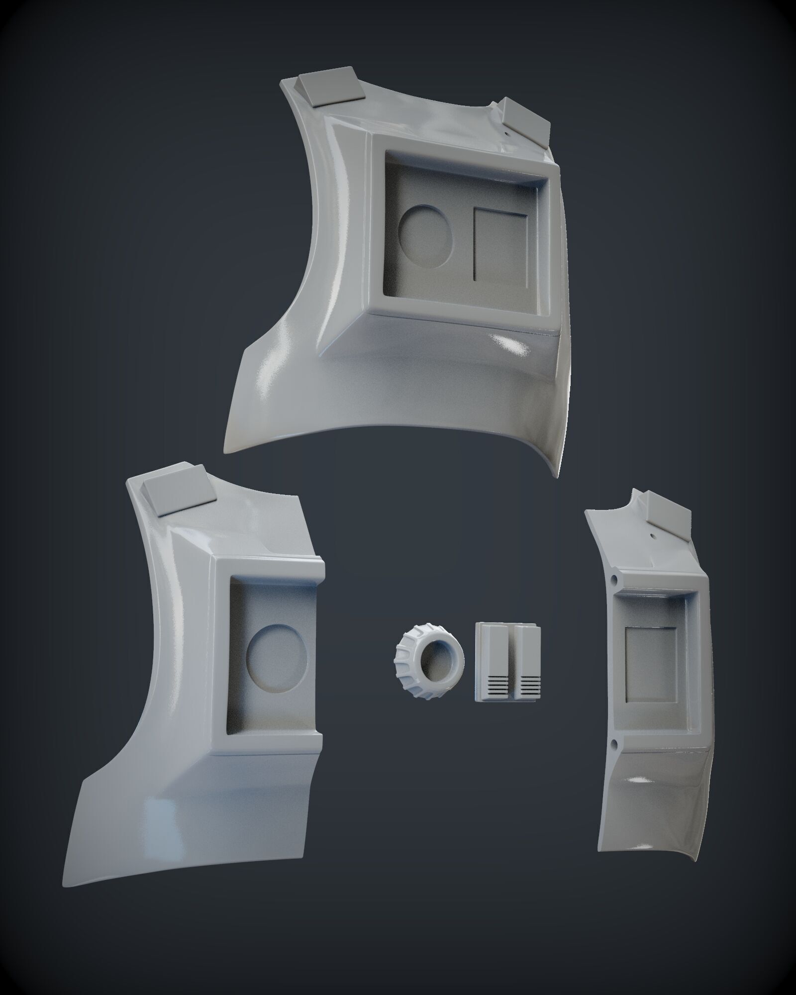 STORMTROOPER armor from Rogue One plus E11 BLASTER 3D print model_21