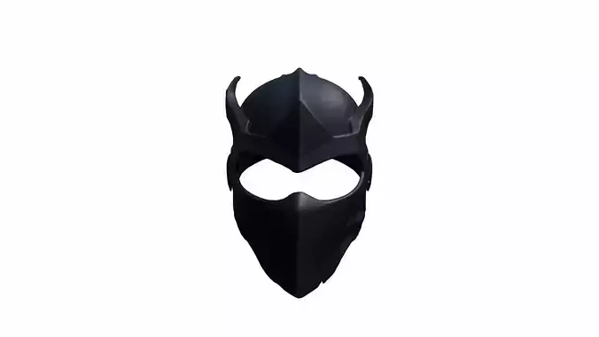 3d Render  Stealth Ninja Helmet mask