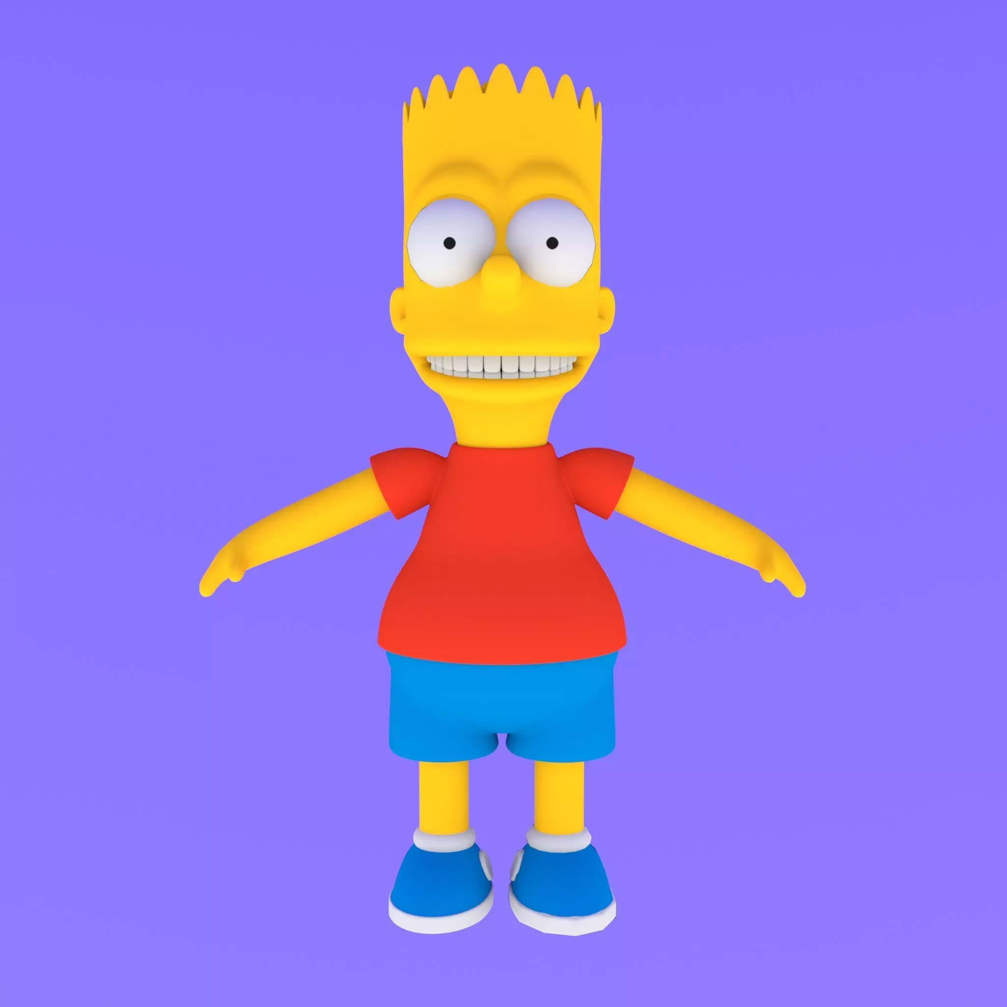 Bart Humanoid Rigged Character  Game  Animation Ready 3D model_0