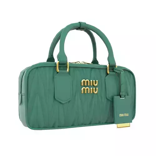 Arcadie matelasse nappa leather bag Green