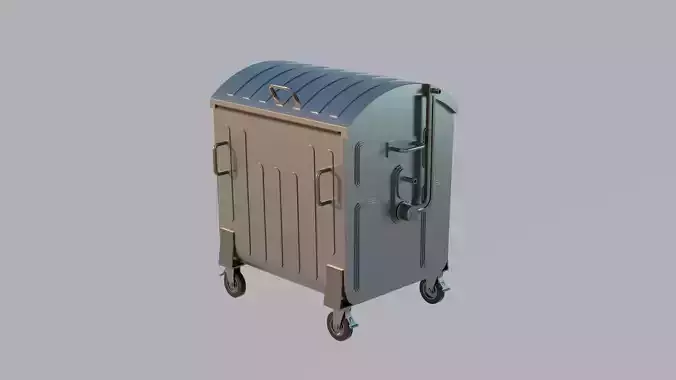 Dumpster 2 - Old Metal Trash Container