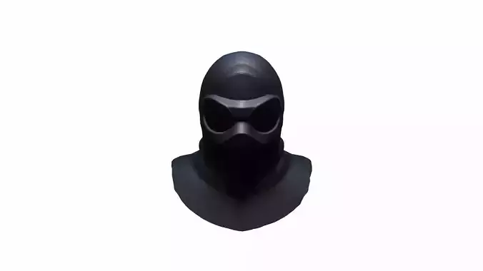   Stealth Ninja Helmet Mask 3d Render