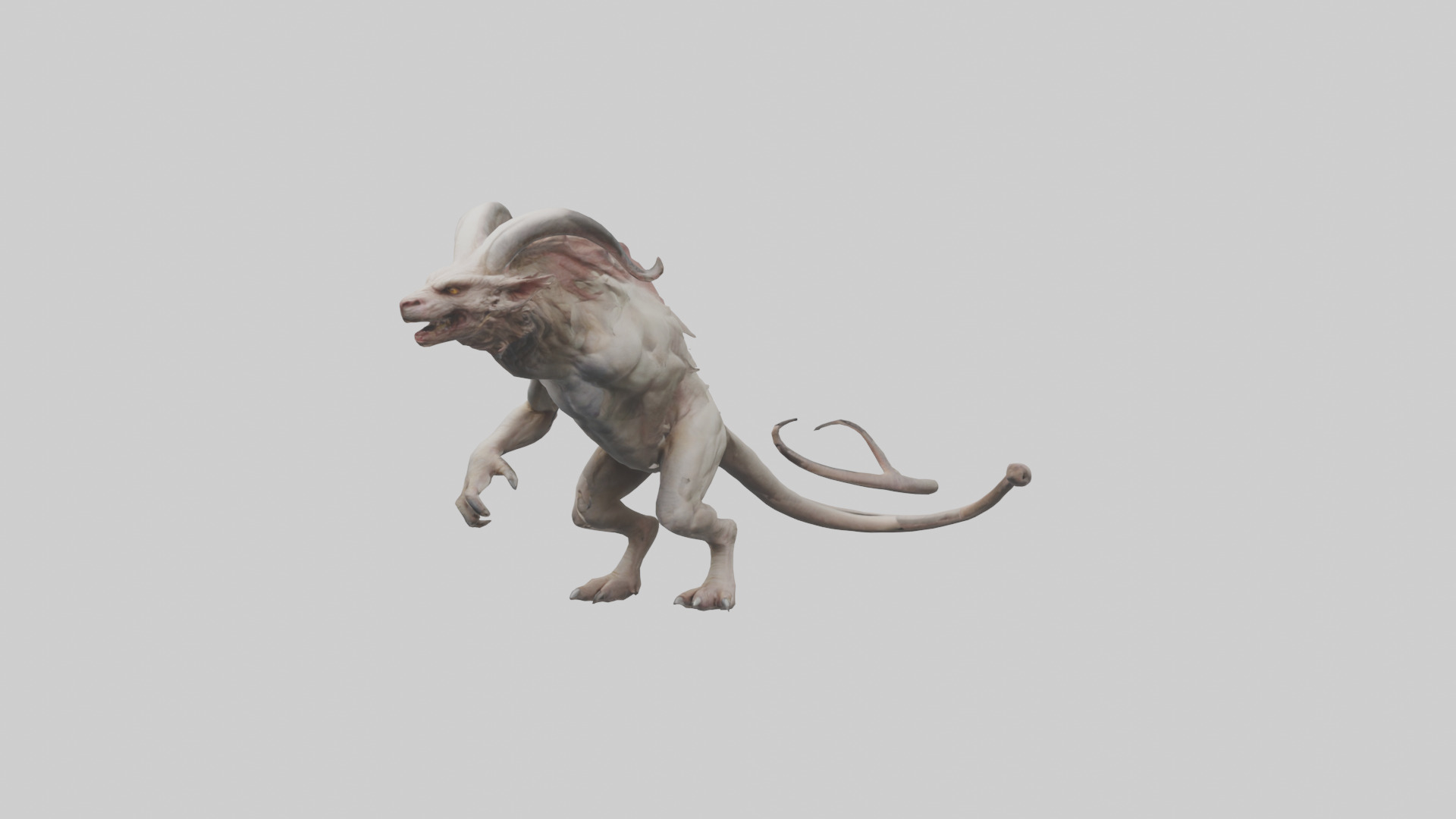 Chimera model Low-poly 3D model_11