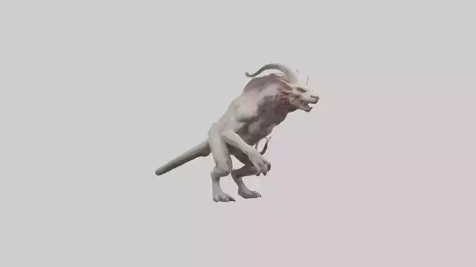 Chimera model Low-poly 3D model