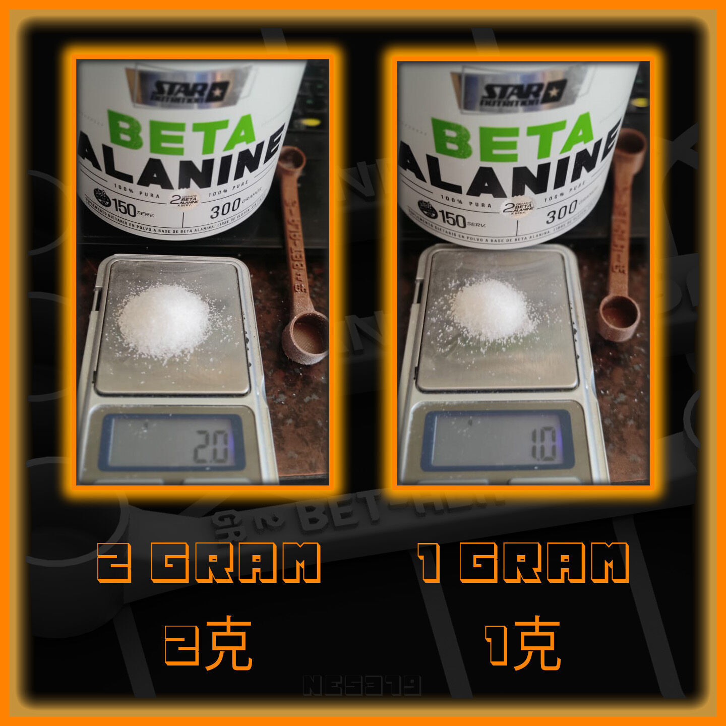 Medidas para Suplemento Beta Alanine 3D print model_1