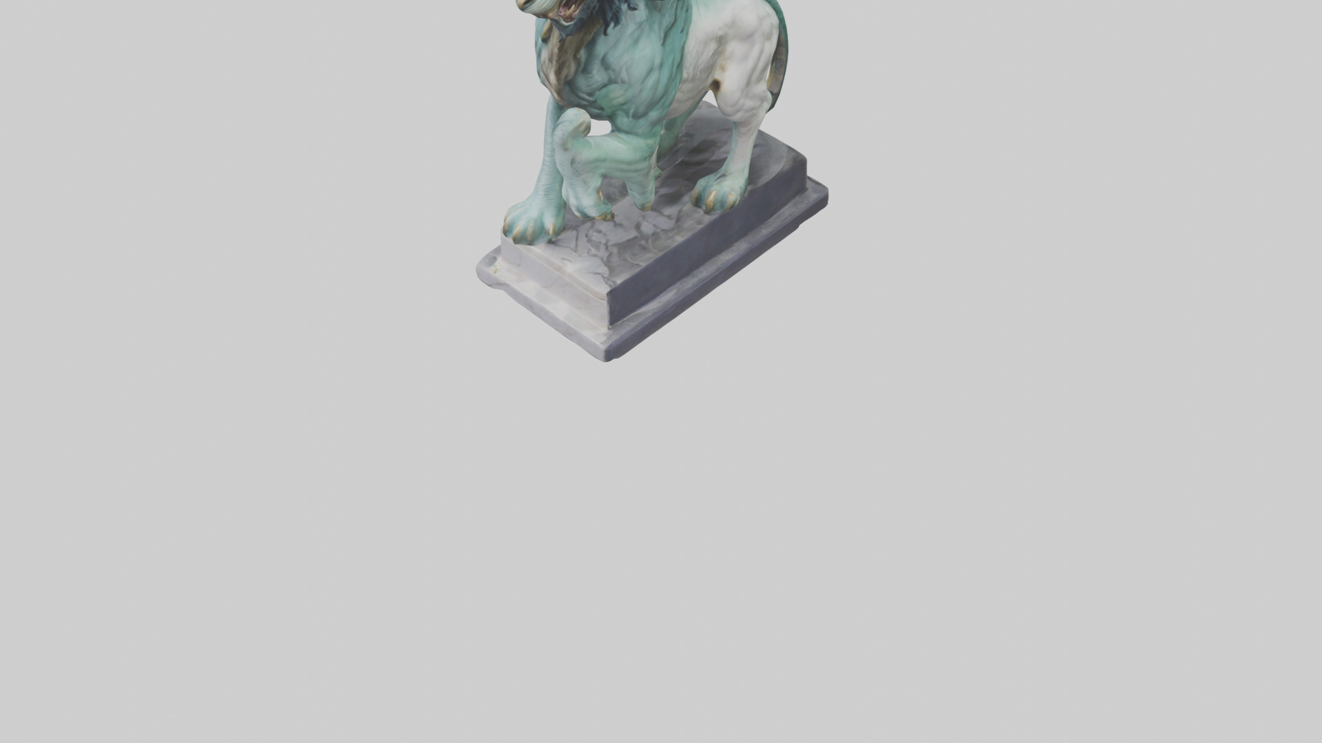 Chimera statue model Low-poly 3D model_9