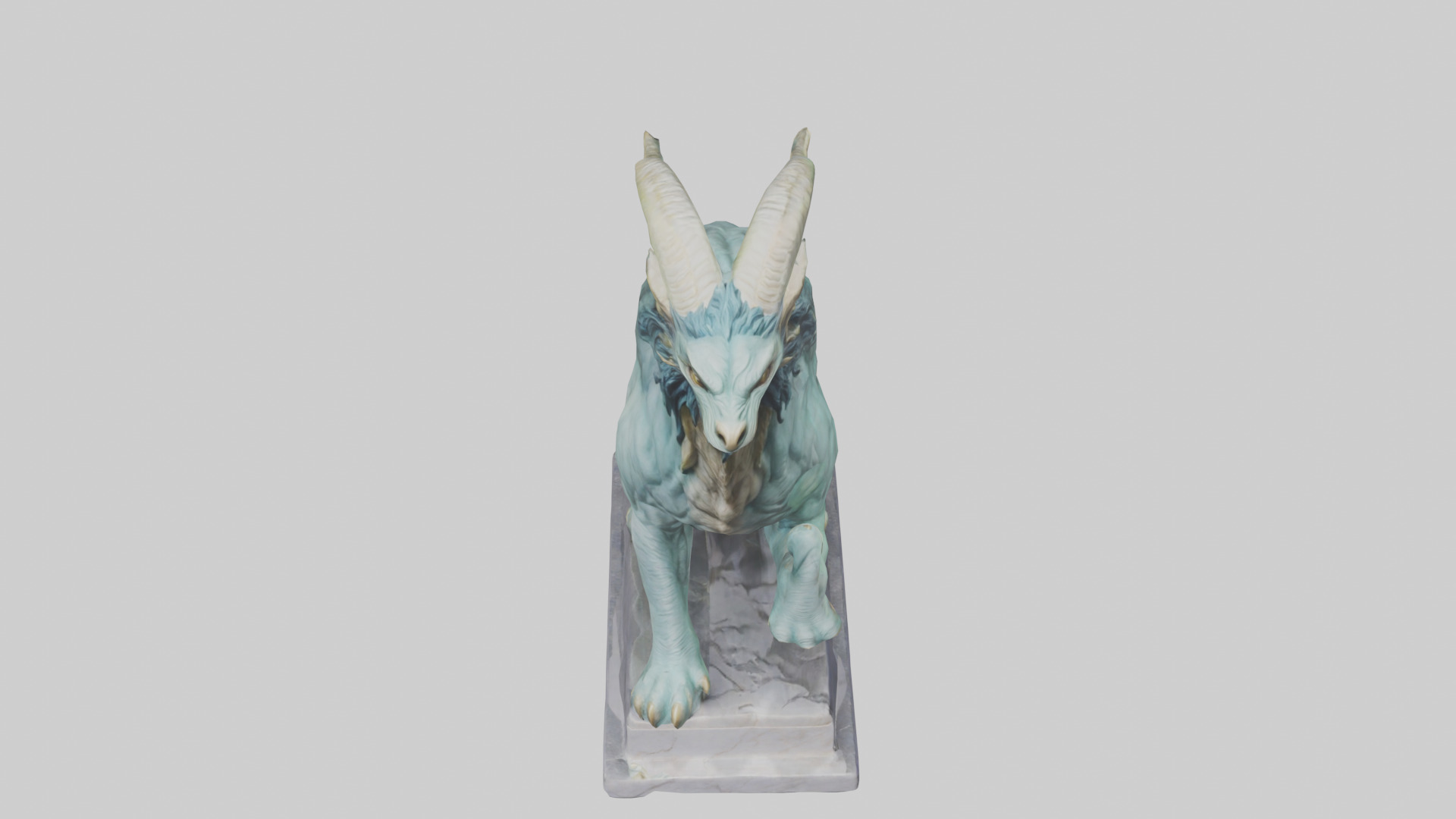 Chimera statue model Low-poly 3D model_26